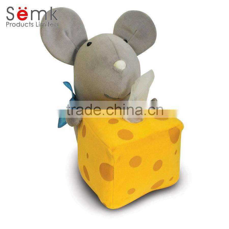 Novelty animal shape mouse design paper towel cup holder