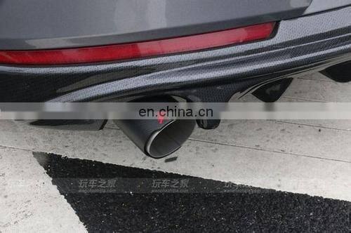 7023A 1 PCS Multi Size Car Exhaust Tips with Glossy Carbon Exhaust Muffler End Pipes