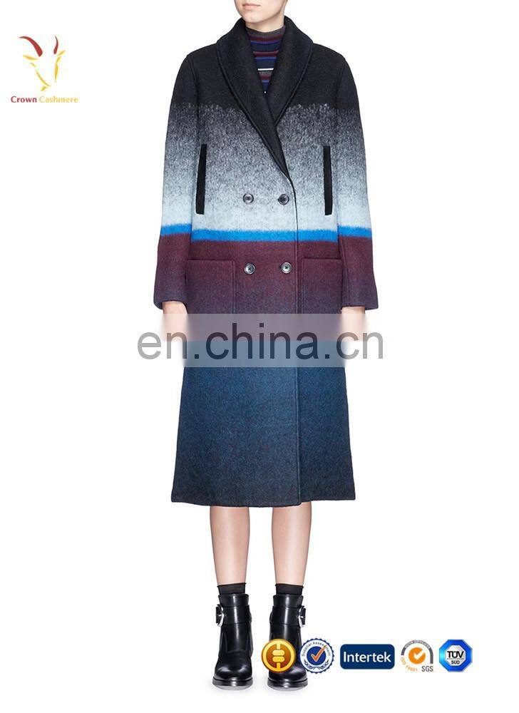 Women Casual Long Sleeves Woolen Coat Plus Size Cashmere Coat