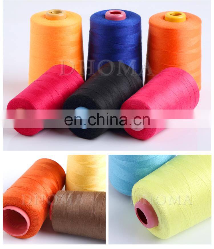 Manufacturer industrial 100% spun polyester bag sewing thread 20/2