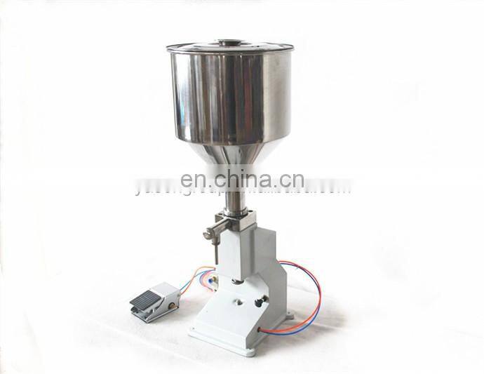 YS-A02 Hot Selling Pneumatic Liquid Soap/Bath Foam/Tomato Paste/Honey Jar Filling Machine With Pedal Switch 5-50ml