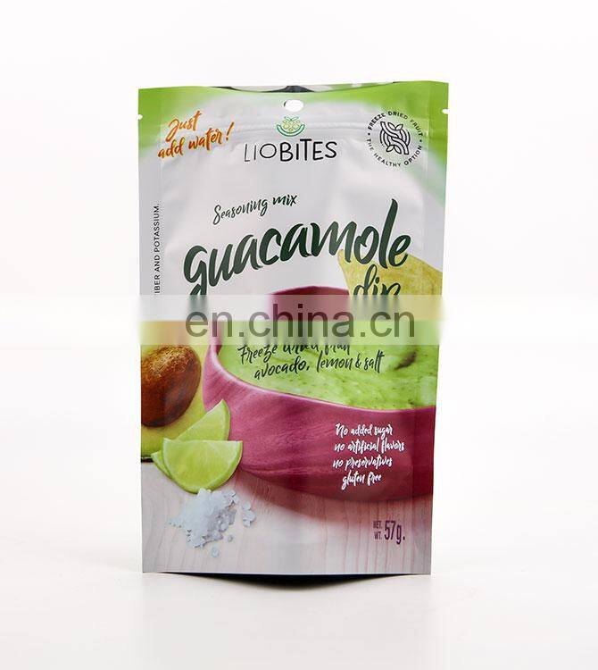 China Supplier Wholesale Matt Laminated Aluminum Foil Zip Lock Plastic Packaging Pouch Banana Mango Chips Bag