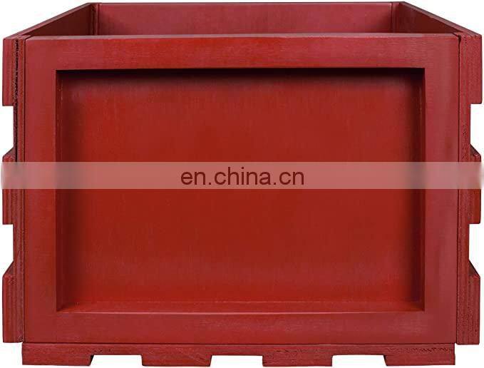 Cheap Wooden Record Storage Crate for wholesale