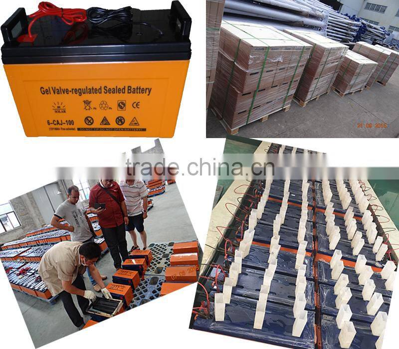 Integrated Type Energy Saving 500w portable mini solar light kits LCD display and DC/AC output