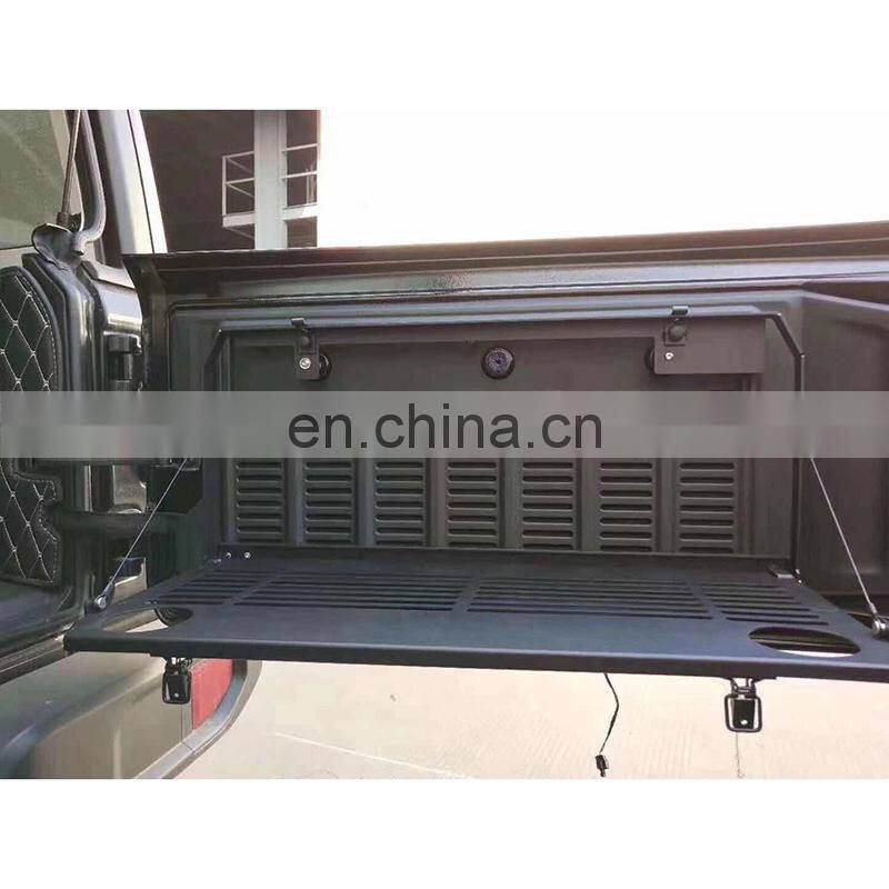 New 2018 car accessories tailgate table for Jeep Wrangler JL aluminum storage table auto parts