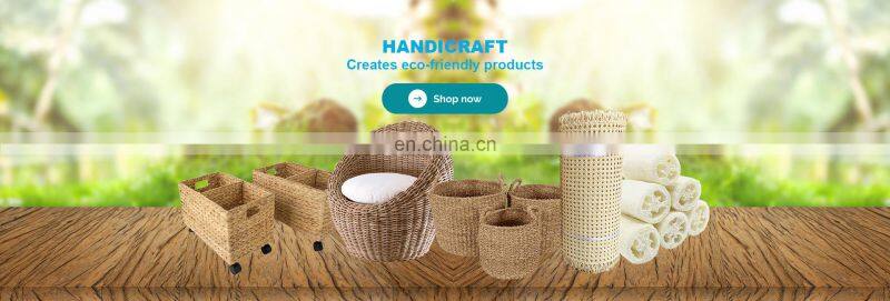 Traditional Art Decor Vintage Pastoral Style Sustainable Handmade Woven Round Straw Water Hyacinth Placemats