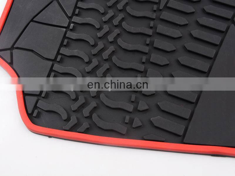 4 pcs Rubber Front Car Foot Pad Floor Mats for Suzuki Jimny SUV Car Parts Off Road Interior Accessories