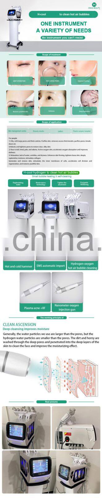 6 in 1 hydra water peeling dermabrasion aqua peel spa use skin pro multifunctional diamond oxygen water jet peel machine uk