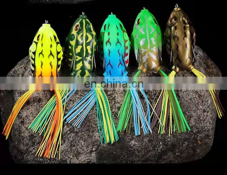 Byloo Artificial handmade frog lure weedless minnow fishing lures