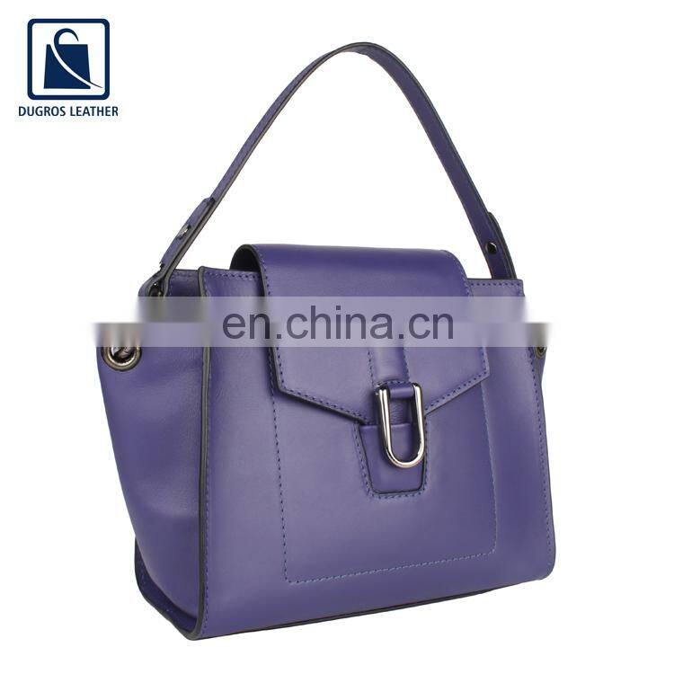 Bulk Exporter Selling Chairman Lining Material Flap Closure Type Matching Stitching Genuine Lather Women Sling Bag at Low Price