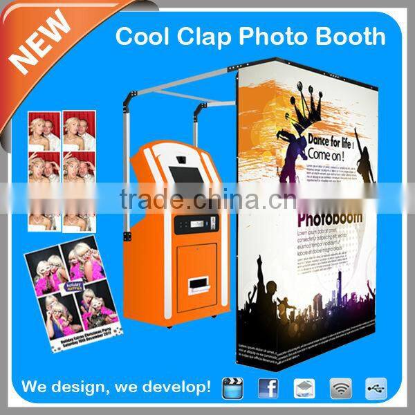 Touch screen vending photo booth for Party entertainment