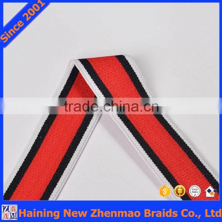 Polyester striped elastic ribbon bands wholesale