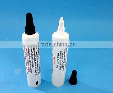 PE plastic tube for lip gloss with UV screw cap