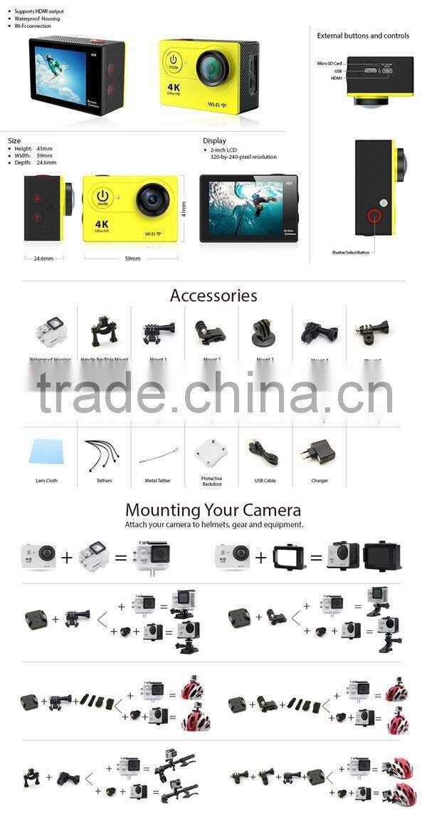 Mini 1080p night vision action camera sports DV AHD IP camera.