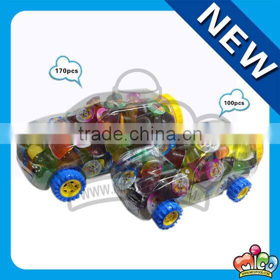 mini fruit jelly cup in car jar