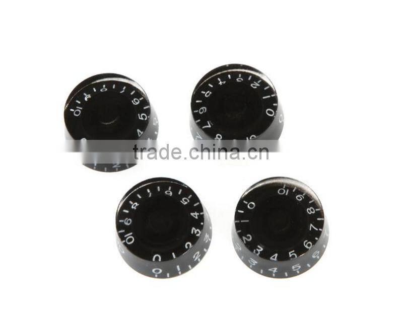 Drop shpping Custom Speed Knobs Volume Tone Control Acrylic Buttons Replacement Guitar Parts Black