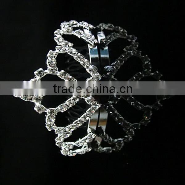 Fashion new design delicate rhinestone small princess crown for girls luxury crown and tiaras