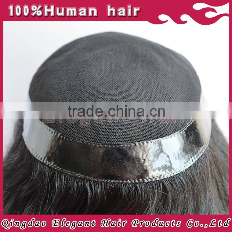 Brazilian Hair Human Hair Type and Yes Virgin Hair human hair toupee for women