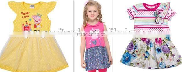 Denim Floral Baby Girl Dress