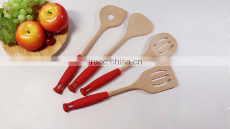 China Manufacturer Eco-friendly Wood Kitchen Utensil Set/wood hand tools no pollution