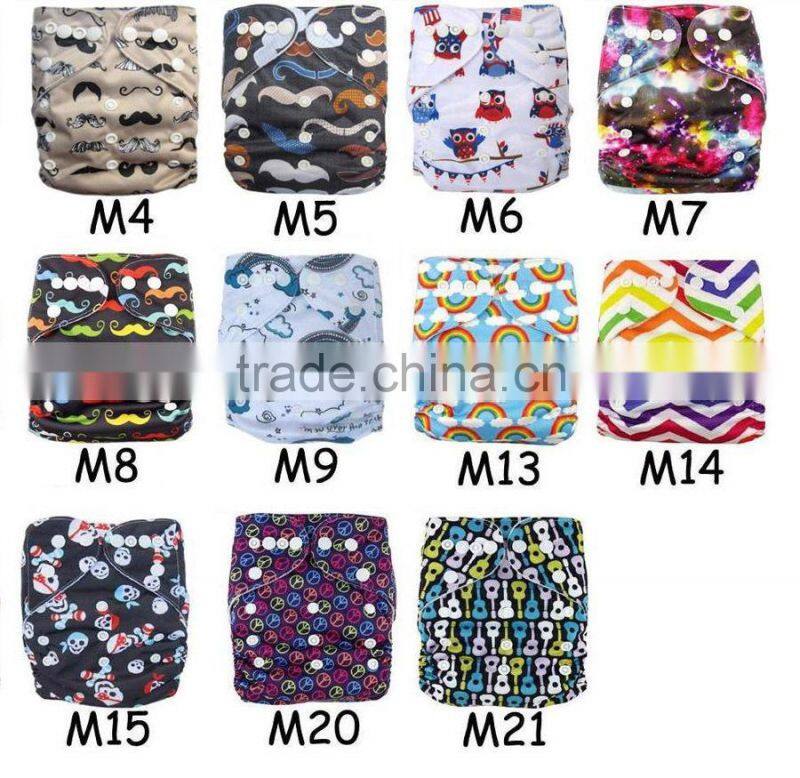 AnAnBaby Pocket Cloth Diaper Double Row Snaps Diapers