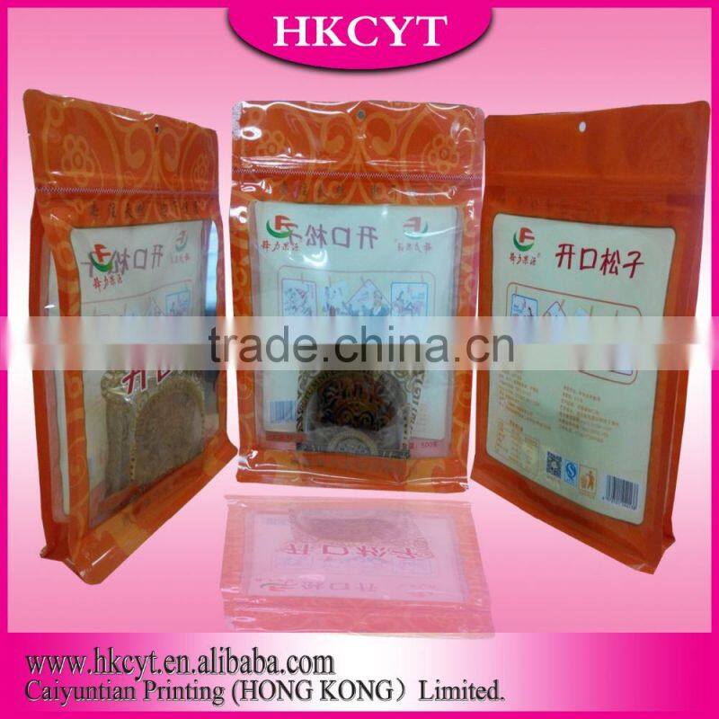 Custom Print logo zipper plastic paper bag