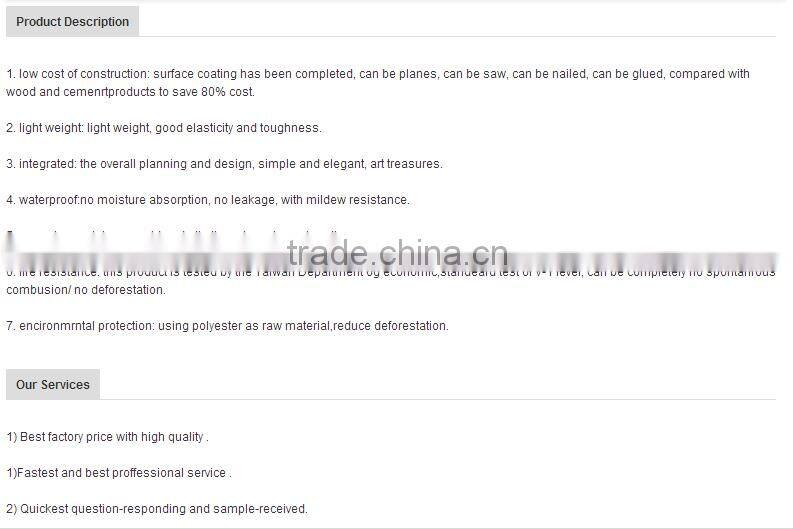 European style factory design golden drawing pu cornice moulding