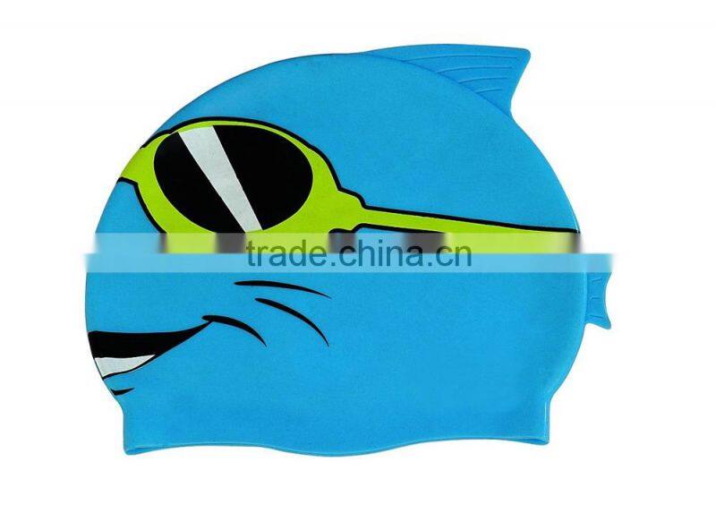 sillicone cartoon swimming cap