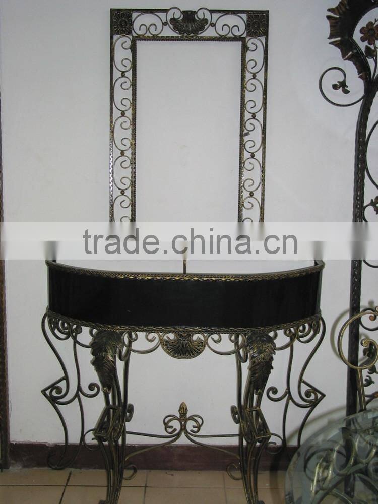 Wrought Iron Shelf , Wrought Iron Furniture