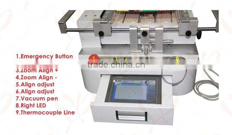 LY-R890 Semi Automatic BGA rework station with HD touch screen and CCD alignment system