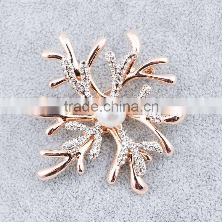 Christmas Silver Hanging Decorative Snowflakes Brooch Jewelry