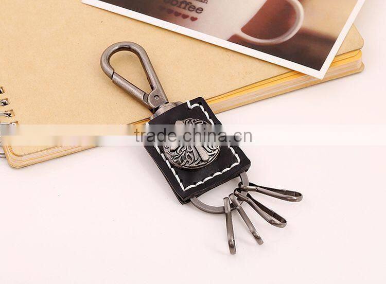 2015 Hot Sale Fashion Punk Style Keychain Shoe Shape Pendant Leather Keychain