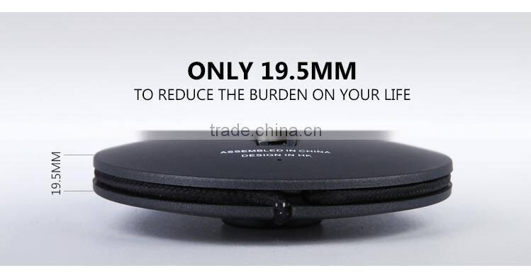 holly slim abs mobile power bank with built in cable/power charger