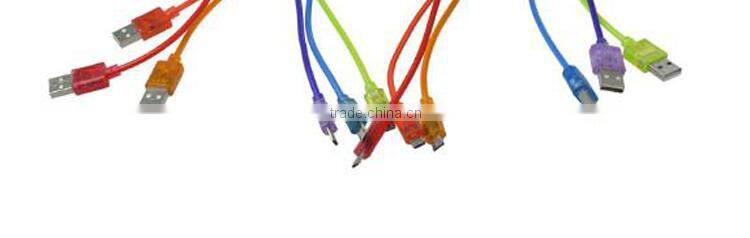 Fashionable Colorful Micro USB Cable For Smartphone Android,High Quality Right Angle Micro/USB Cable For Samsung USB Cable