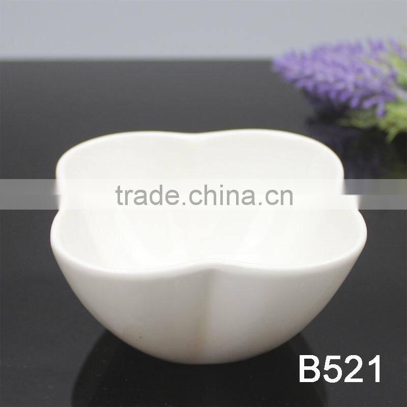New Small White Ceramic Bowl with Tray