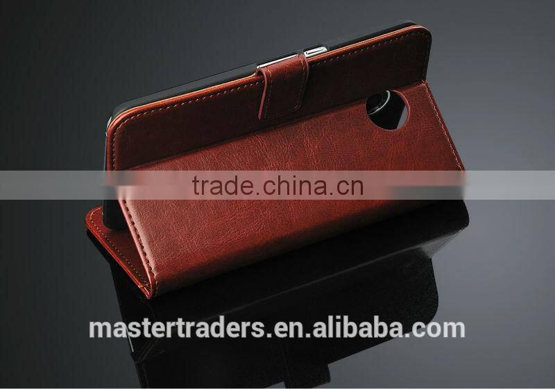 Original Fashion 64 Grain Stand Holder Wallet Flip PU Leather Case For Motorola Google 6 MT-3101