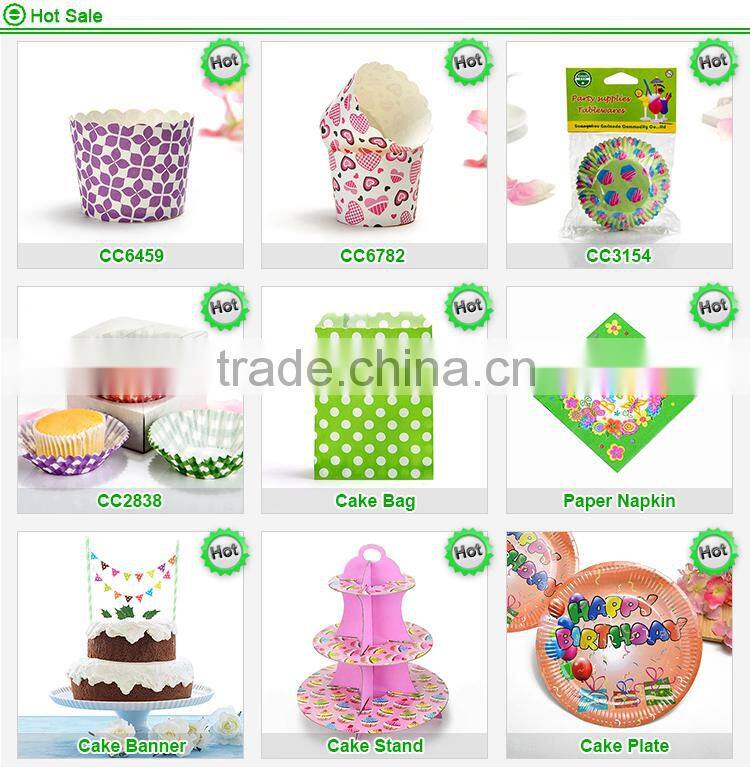 Square Tulip wholesale custom printed paper cupcake liners