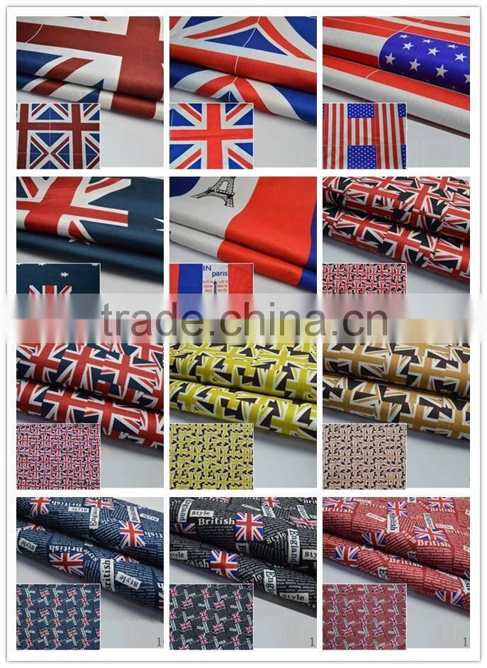 Cotton and linen printed fabric sofa fabric