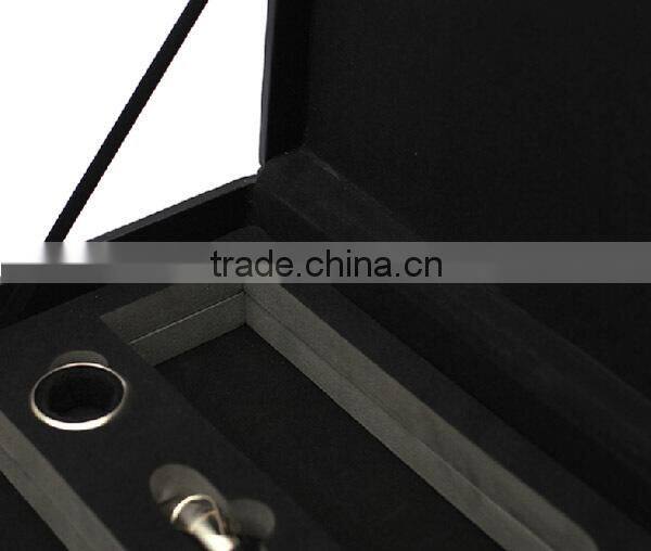 Top Grade New Design 2 bottle leather red wine handle case