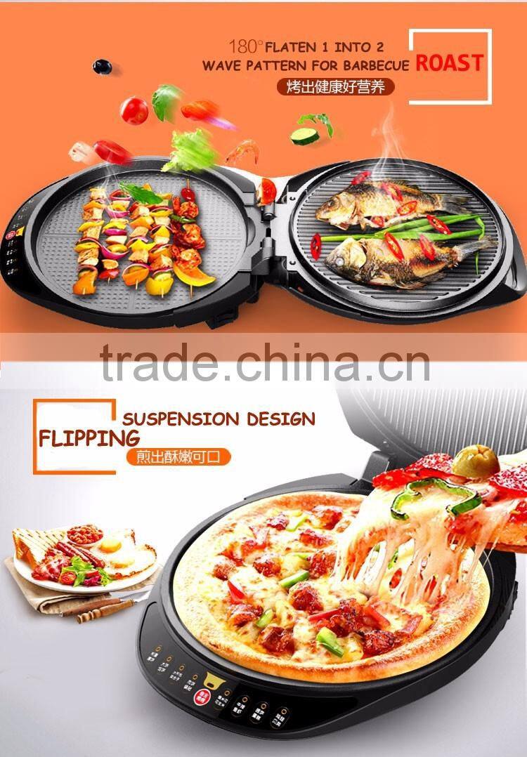 Large orange commercial electric cooking pan LR-A3200