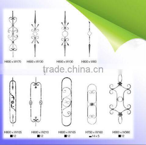 wrought iron fittings, iron baluster