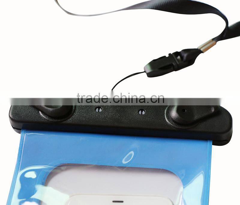 Touch screen clear PVC cell phone waterproof bag