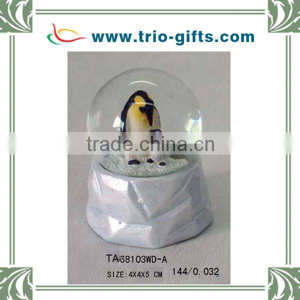 45mm snow globes polyresin owl souvenir gifts