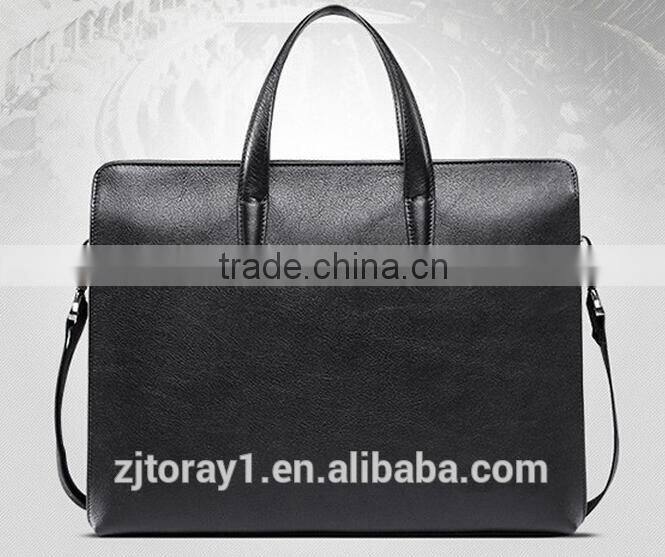 Men Soft Leather Messenger 14'' Laptop Briefcase Document File Bag
