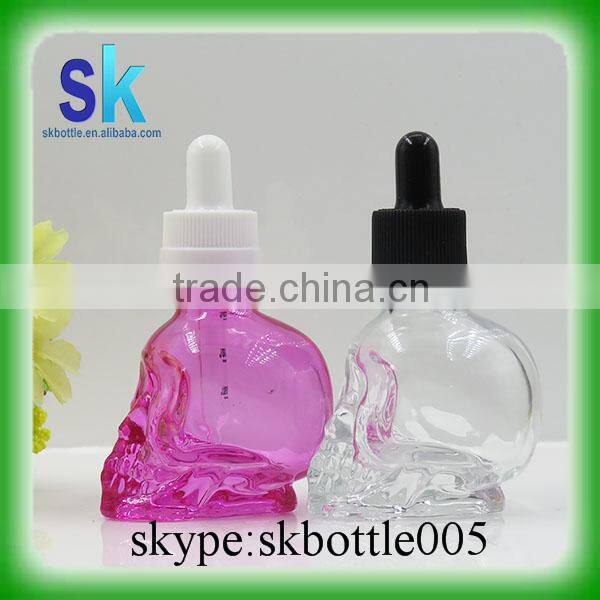 trade assurance electronic cigarette dropper bottles 30ml skull ejuice