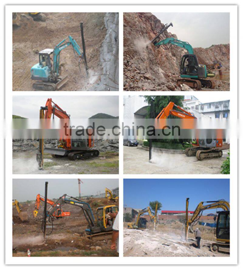 Excavator Drill Attachment Drill Rig
