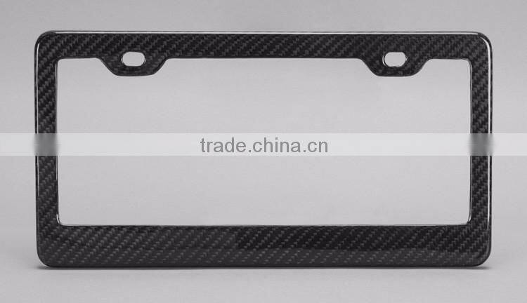 Free shipping! Top quality 100% full carbon fiber license frame , modern carbon fiber license plate frame