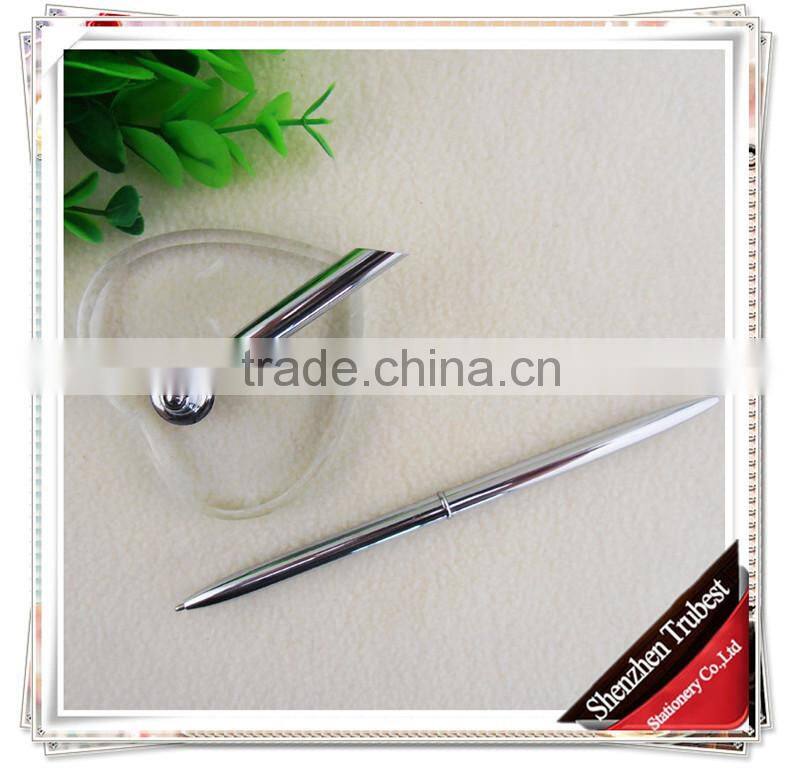 TT-04 hot selling silver table pen with holder ,golden desk pen , stand pen