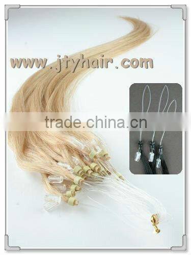 Alibaba Wholesale Price Blonde Silky Straight, Malaysian micro ring loop hair extensions