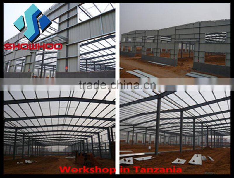 Ready-made Steel Structure Steel Frame Construction Workshop For Sale